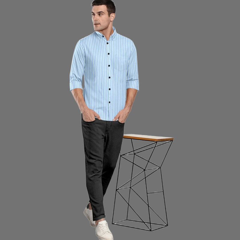 Shiv Men Regular Fit Printed Spread Collar Casual Shirt