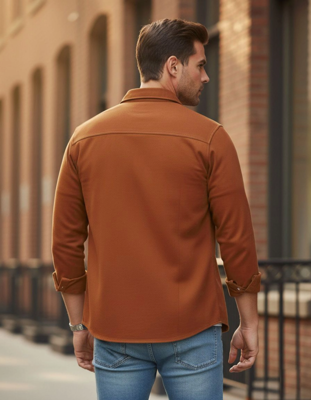 DIMMY Men Regular Fit Solid Button Down Collar Casual Shirt