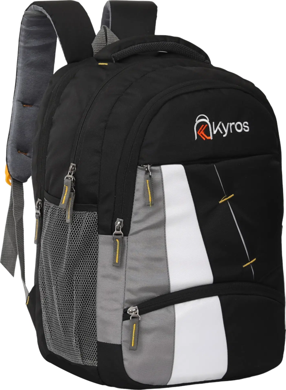 Black Polyester Backpack ( 35 Ltrs )