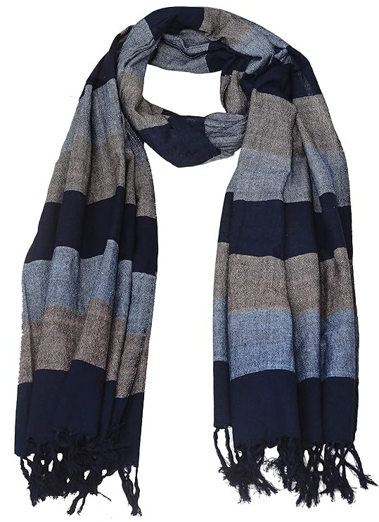 Zaina Men and Women's Checkered Cotton Sober Look Scarf