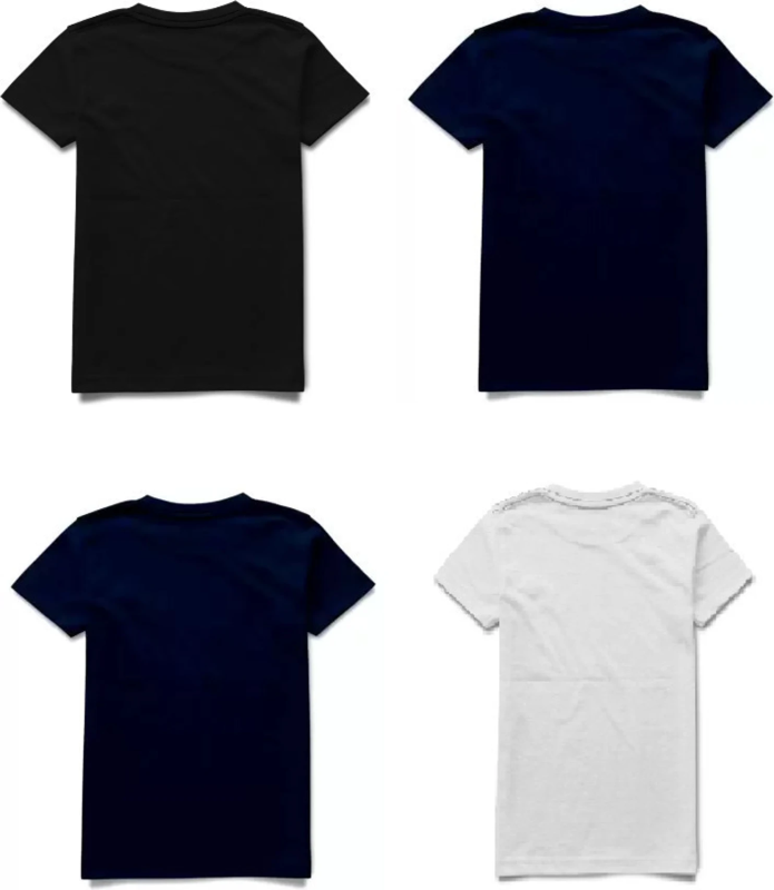 Boys Graphic Print Cotton Blend Regular T Shirt (Multicolor, Pack of 4)