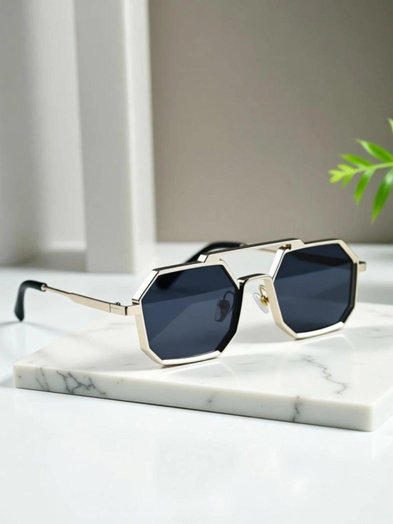 PairiT Others, UV Protection, Riding Glasses, Polarized Retro Square, Over-sized, Clubmaster Sunglasses