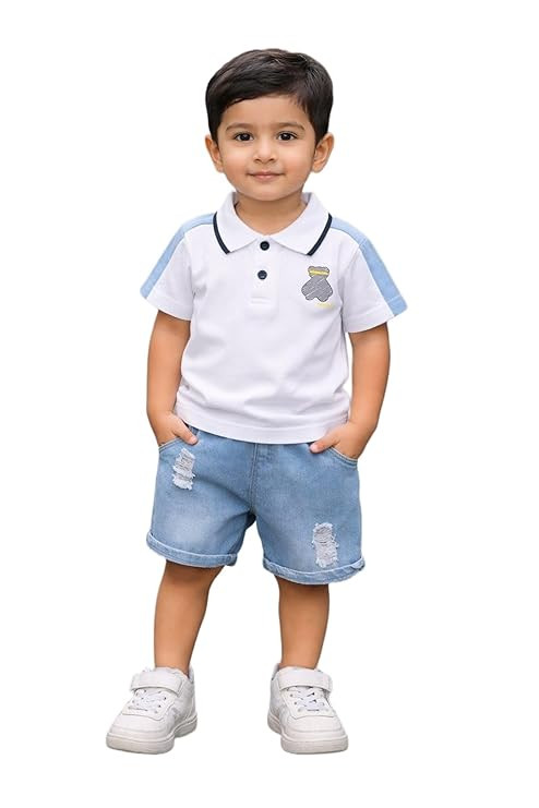 BUYYU Baby Boys & Baby Girls Casual T-shirt Shorts