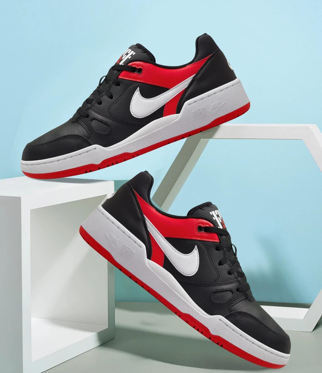NIKE FULL FORCE LO Sneakers For Men (Black)
