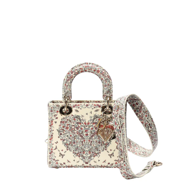 Dior Multicolor Amour de Roses Print Small Lady Dior Bag