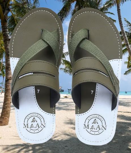 Green Men's Thong Flip Flop