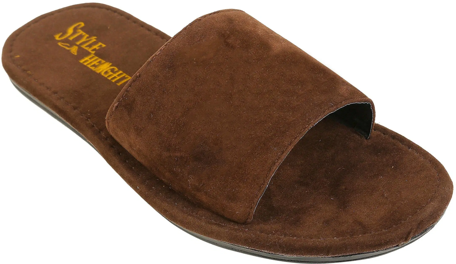 Brown Men's Fur Slipper