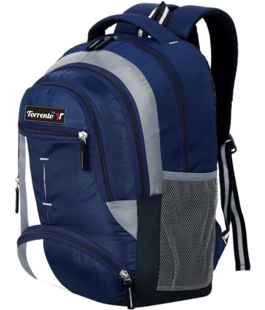 Blue Polyester Backpack ( 30 Ltrs )