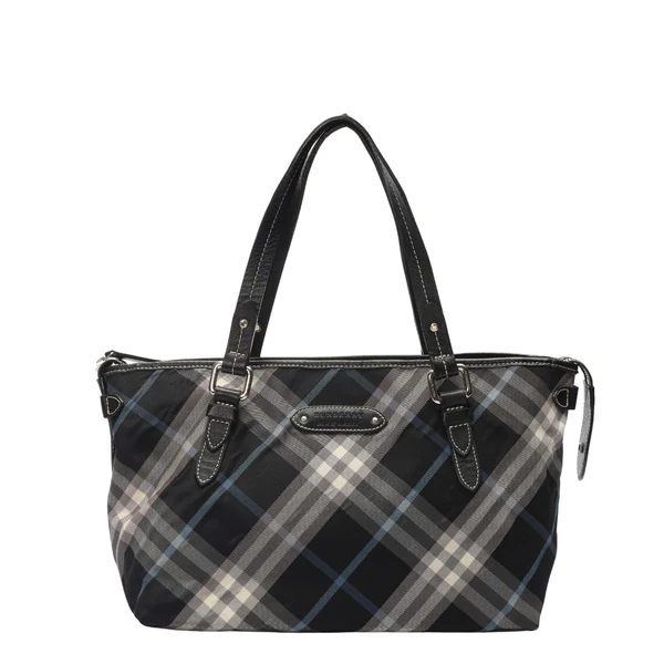 Burberry Blue Plaid Checks Tote