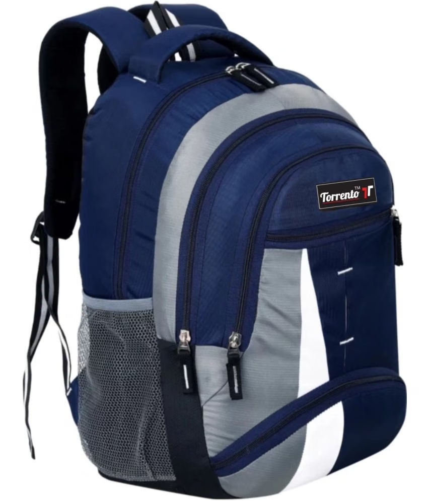 Blue Polyester Backpack ( 30 Ltrs )