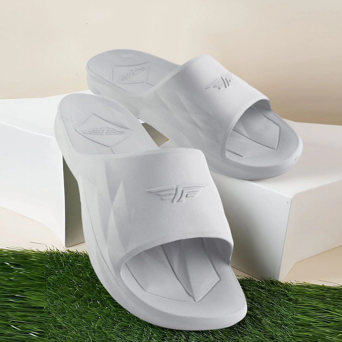 Men Slides (Grey )