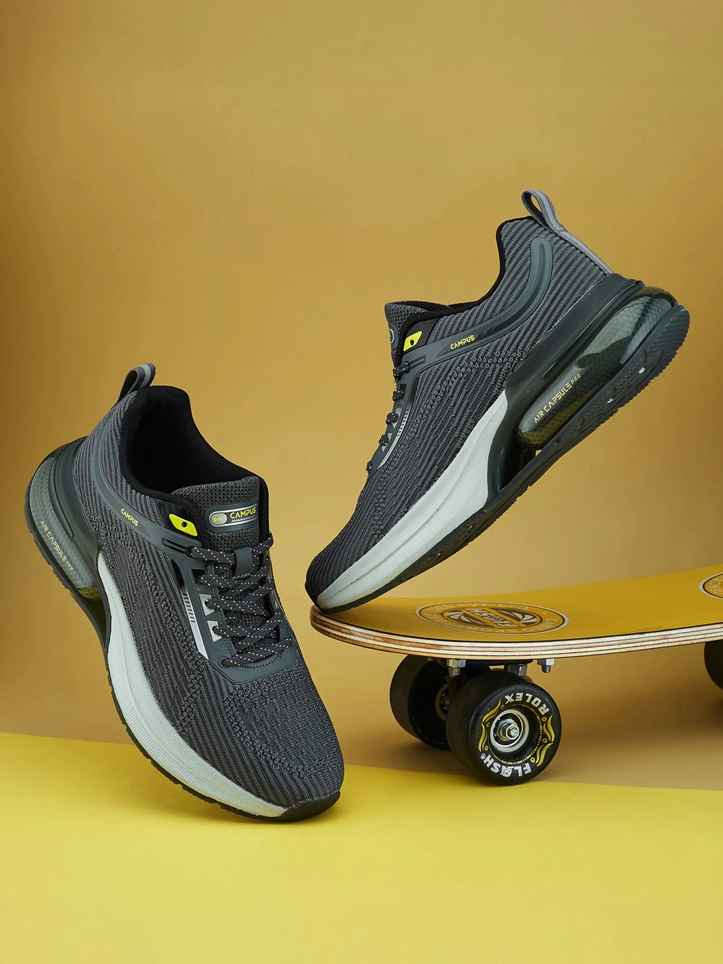 CANVA Men's Sports Shoes | Memory Extra Bounce Insole with Support-Tech |Lace-Up Running Shoes For Men
