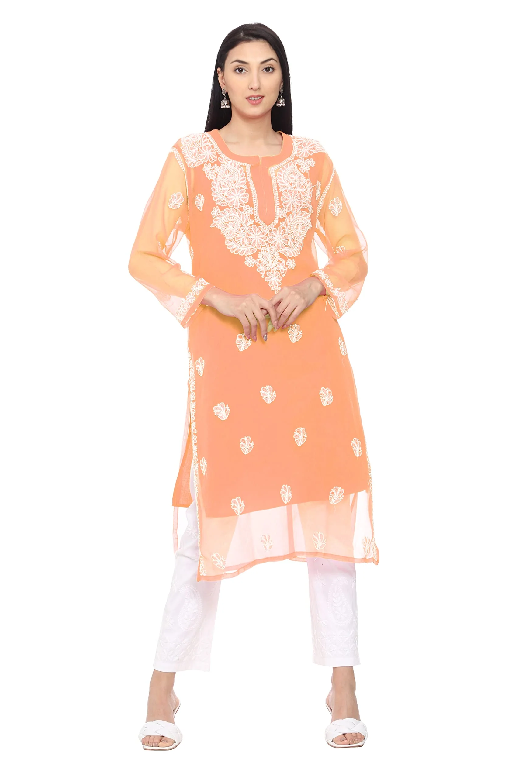 Women's Chiffon Regular Kurti