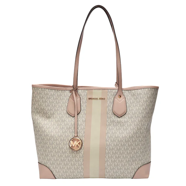 Michael Kors Eva Large Logo Stripe Tote