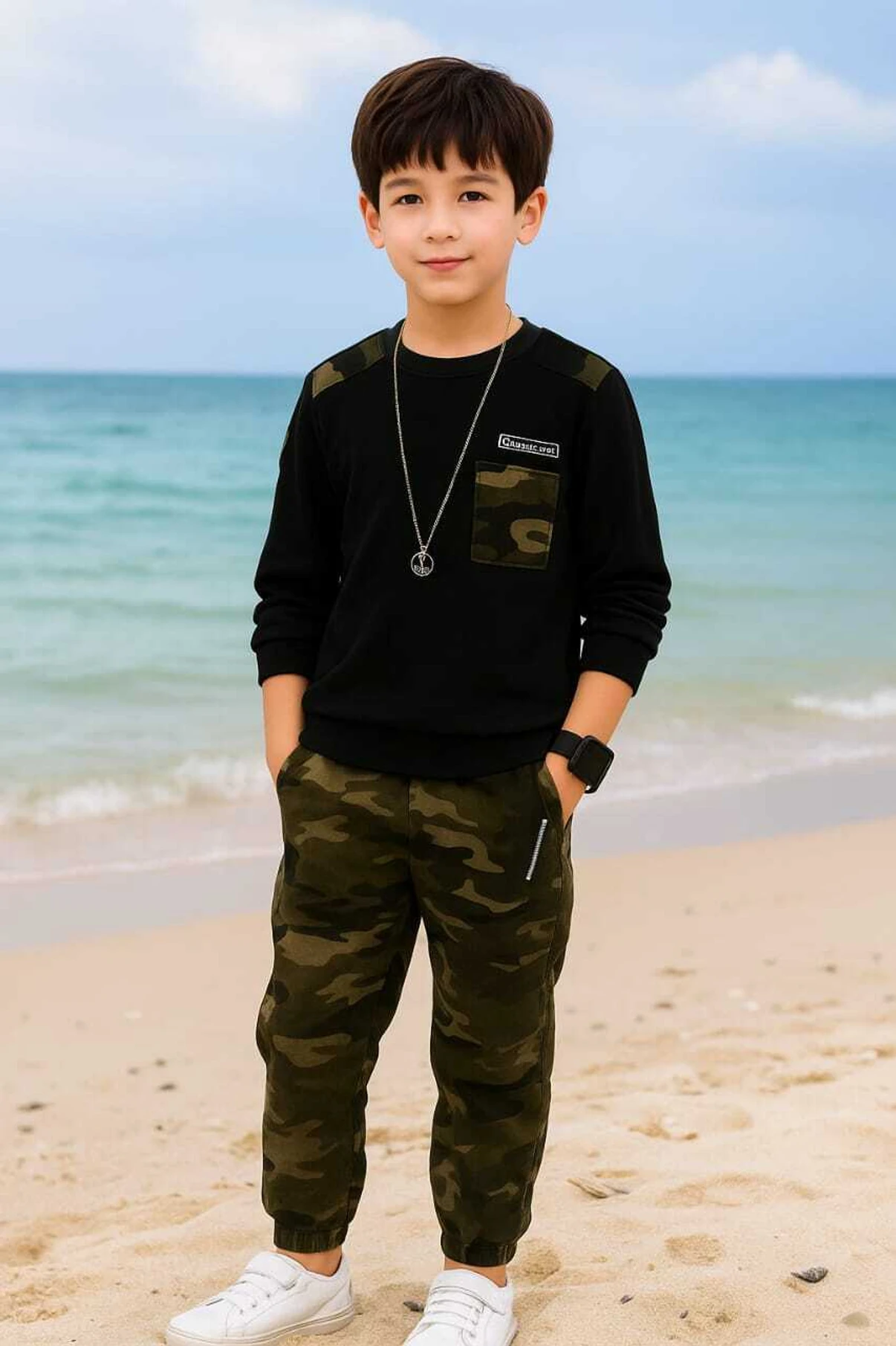 Rukku Baby Boys & Baby Girls Casual T-shirt Track Pants (BLACK)