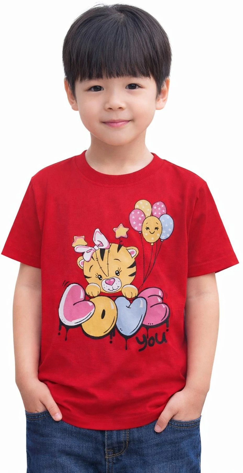 JIRAFIT Baby Boys & Baby Girls Typography, Cartoon, Graphic Print Cotton Blend Slim T Shirt
