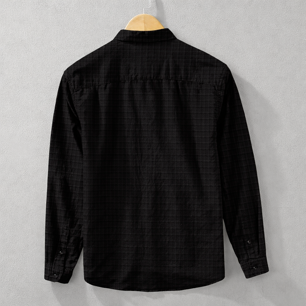 Men Regular Fit Checkered Spread Collar Casual Shirt