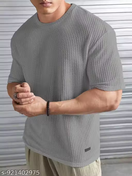 Pack of 2 Cotton Blend Breathable Casual Round Neck Half Sleeve Stylish Summer Wear