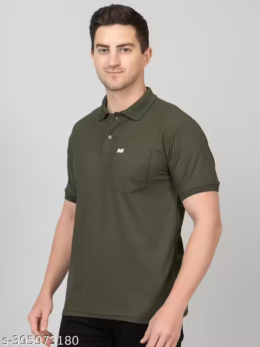 men polo t shirt| collar tshirt for men| men polo neck t shirt - Teal