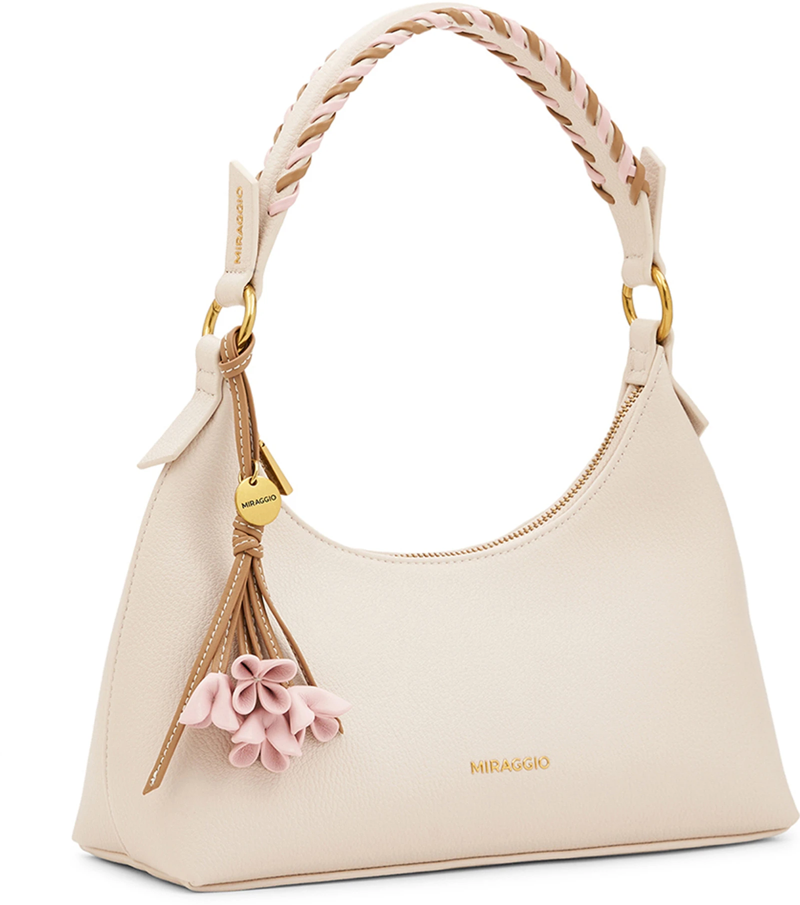 Miraggio Women White Shoulder Bag