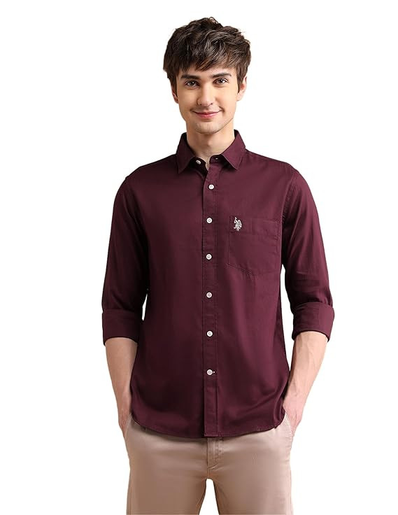 U.S. POLO ASSN. Cotton Mens Shirt - Regular Fit, Casual Wear Shirts for Men