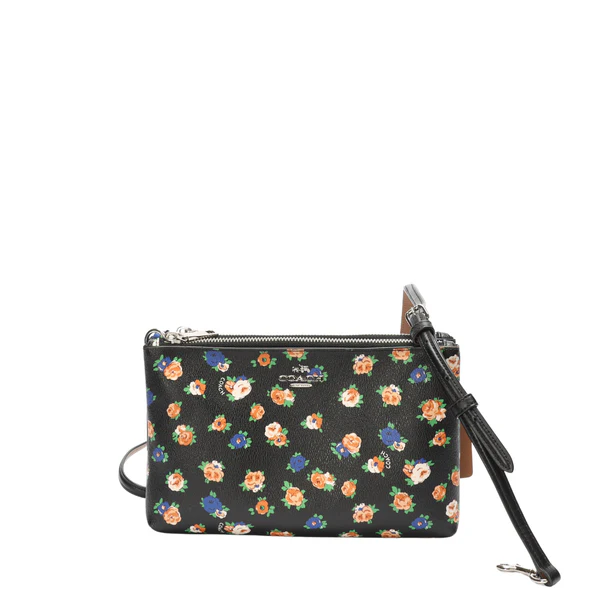 Coach Floral Black Crossbody Bag