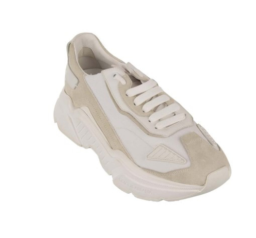 White Low-top Suede Sneakers