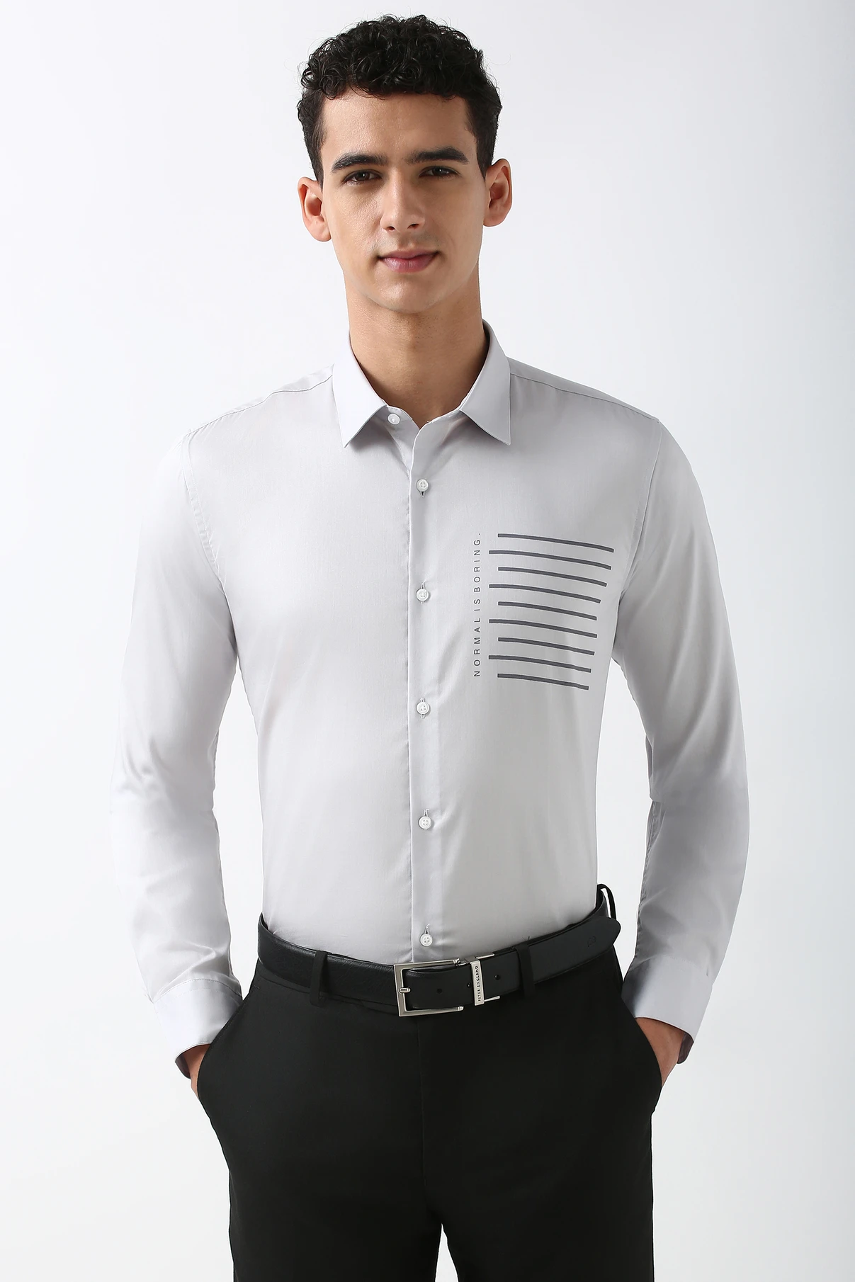 PETER ENGLAND Men Slim Fit Striped Formal Shirt