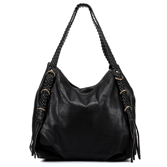 Braided Fringe Handle Hobo by Liz Soto