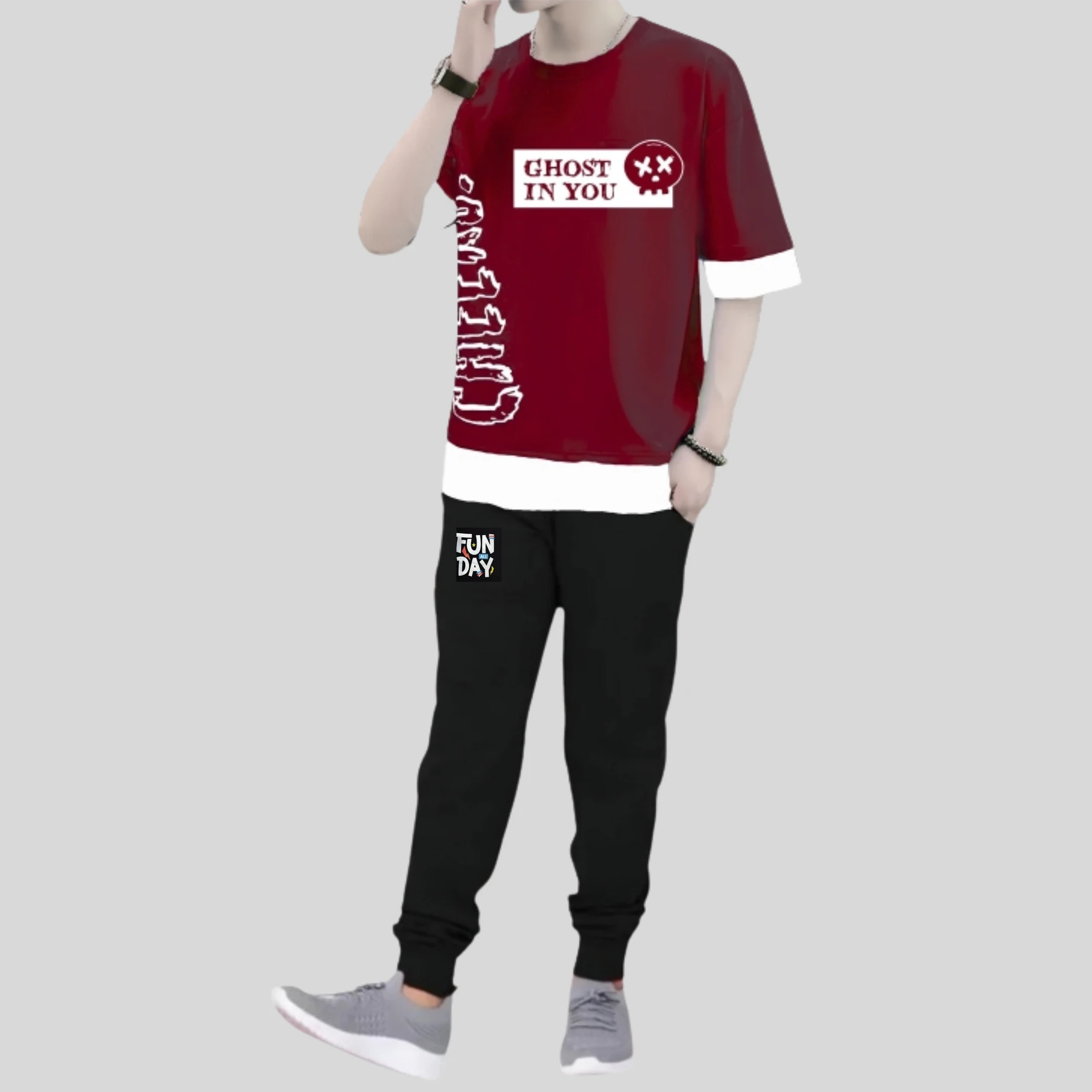 LILBITS Boys Casual T-shirt Track Pants