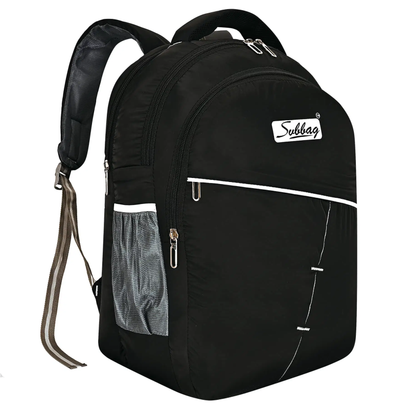 30 Ltrs Polyester Backpack *For Men ( Black )