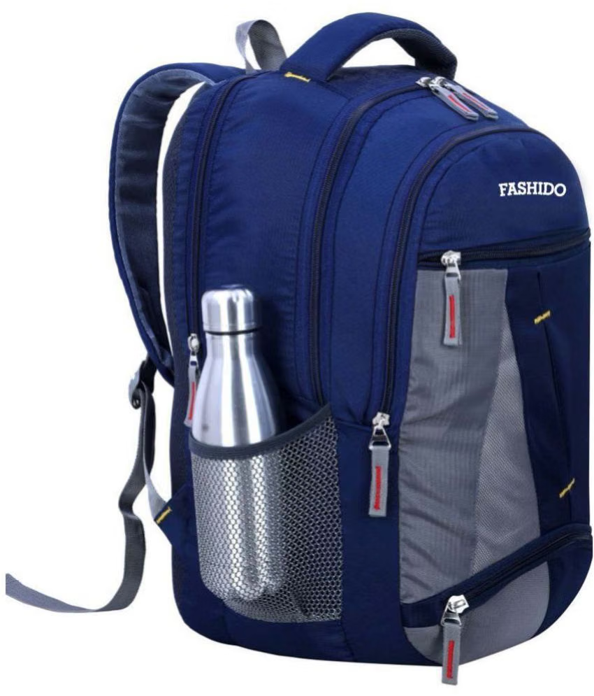 Blue Polyester Backpack bag ( 35 Ltrs )
