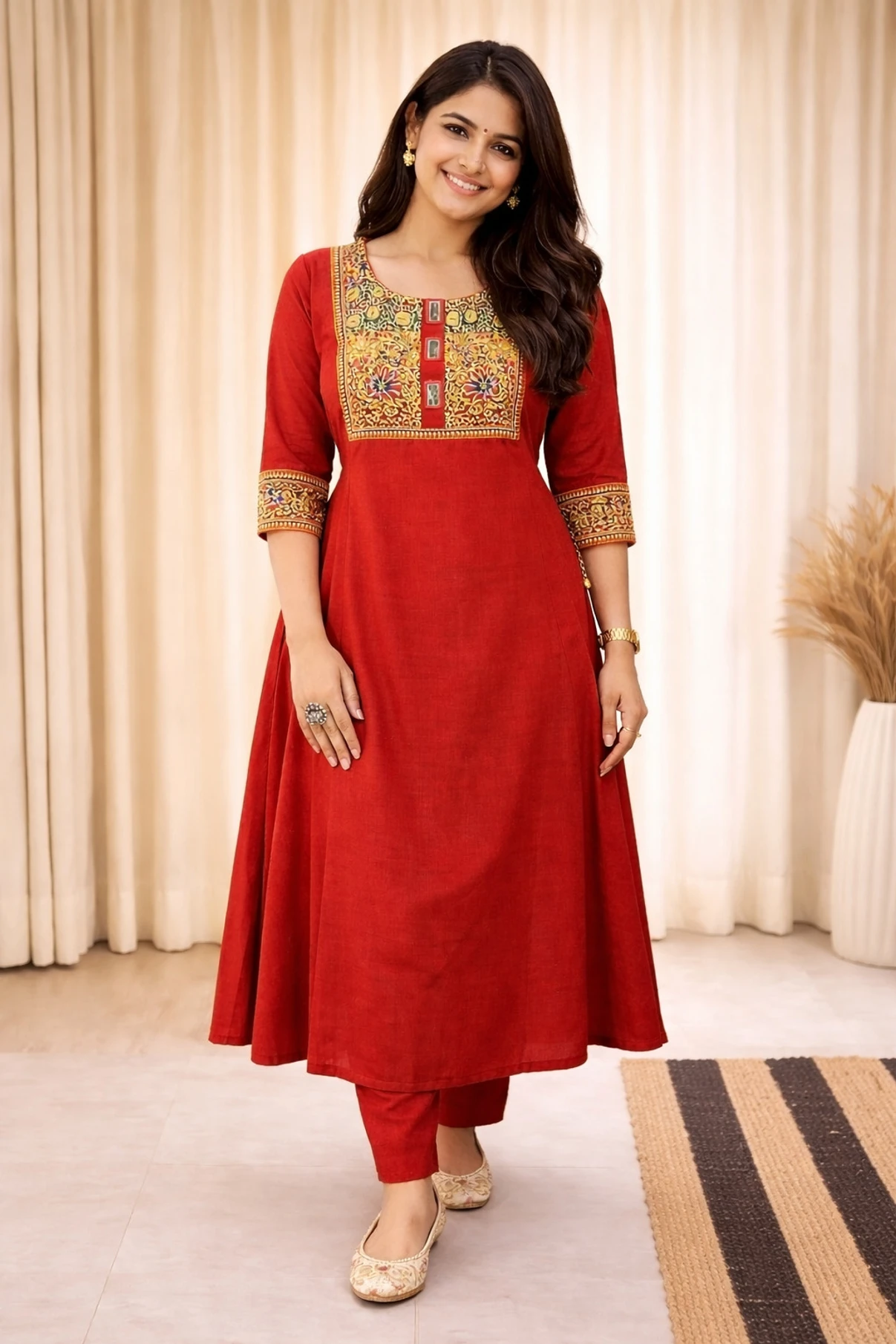 Akshay Fab Women Viscose Rayon Kurta Palazzo Set