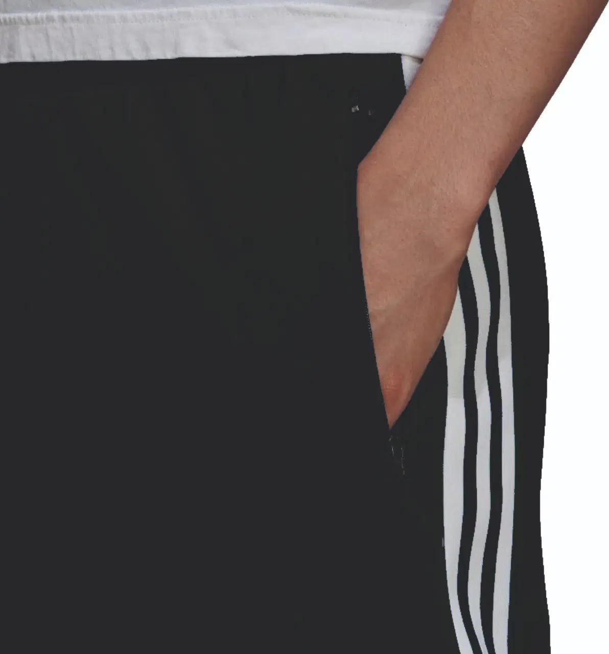 Black Cotton Blend Men's Trackpants