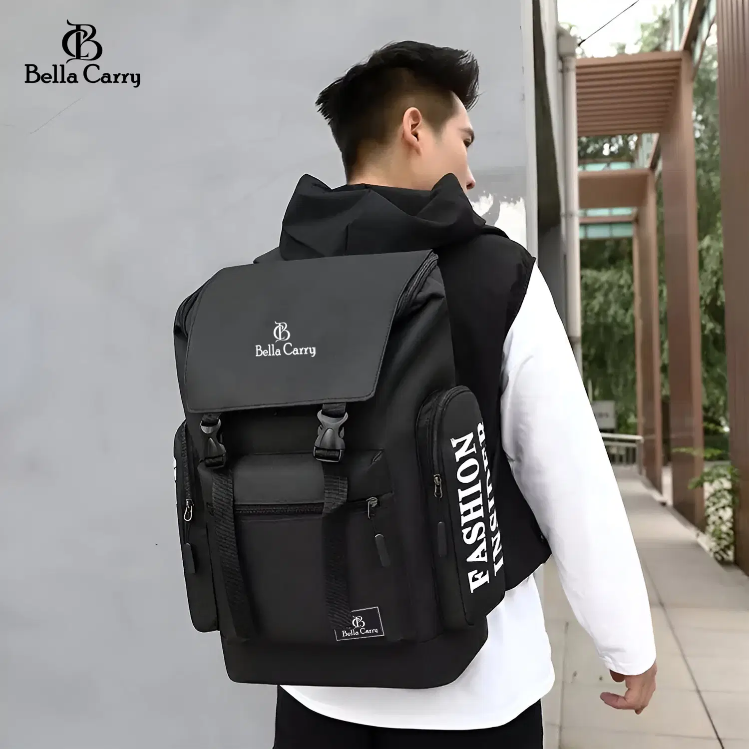 Carry 20 Ltrs Polyester Backpack *For Boys & Girls ( Black )