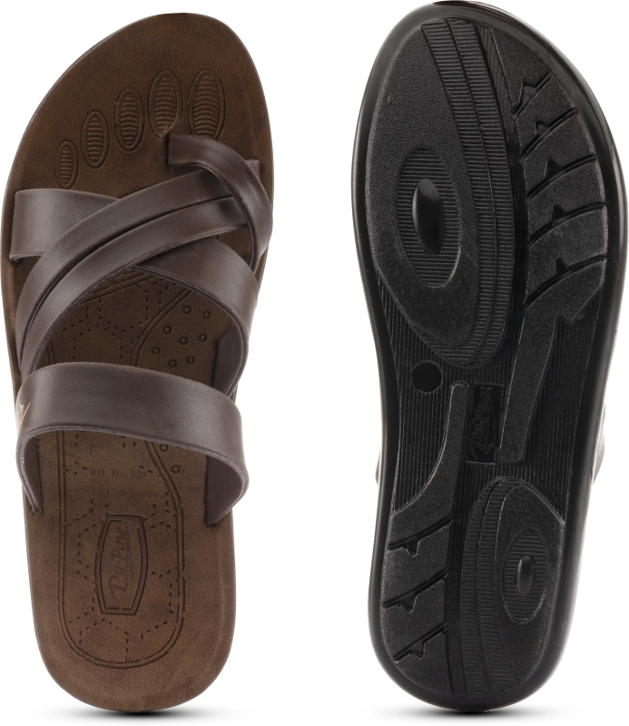 Brown Men's Thong Flip Flop
