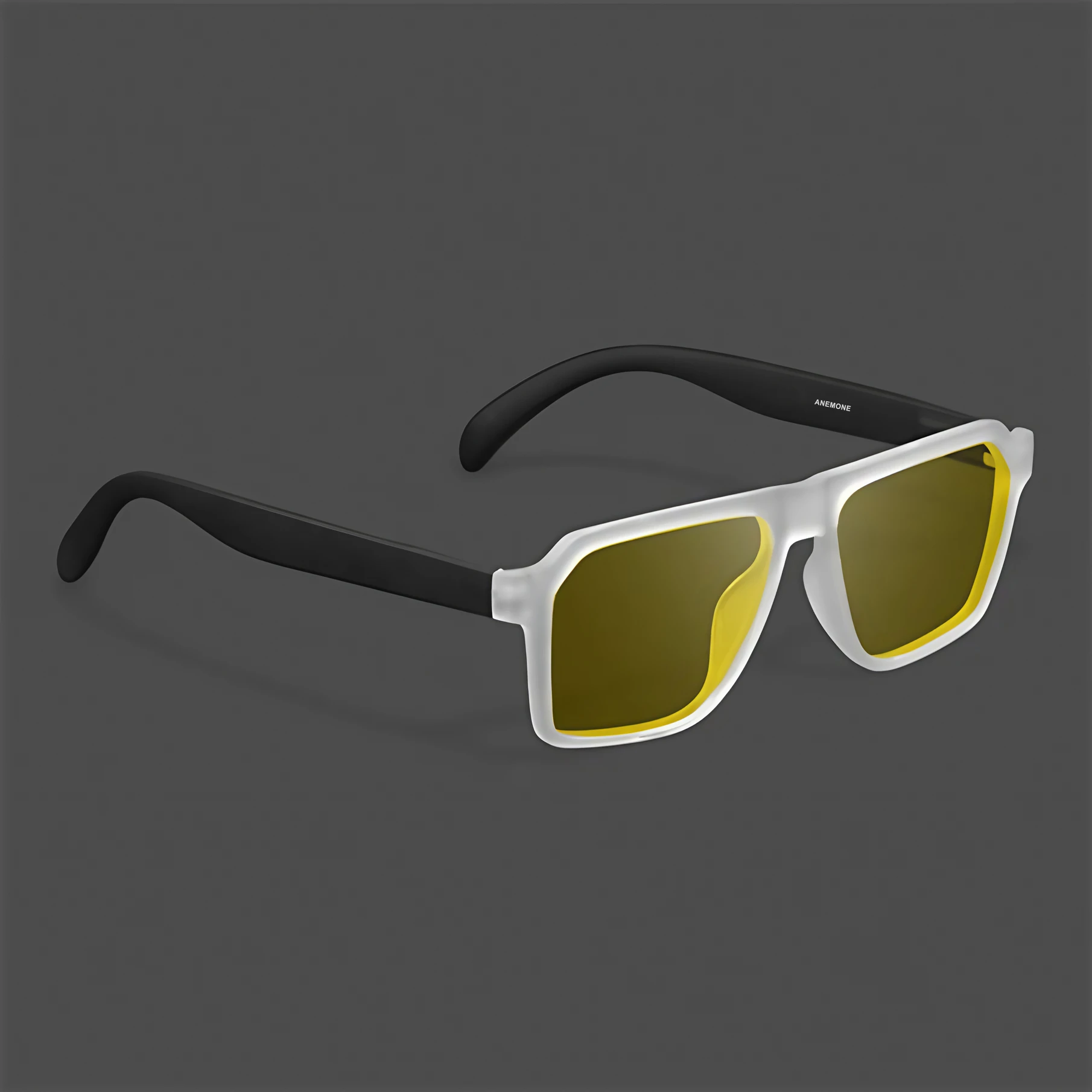 Anemone Night Vision, UV Protection, Riding Glasses Retro Square Sunglasses
