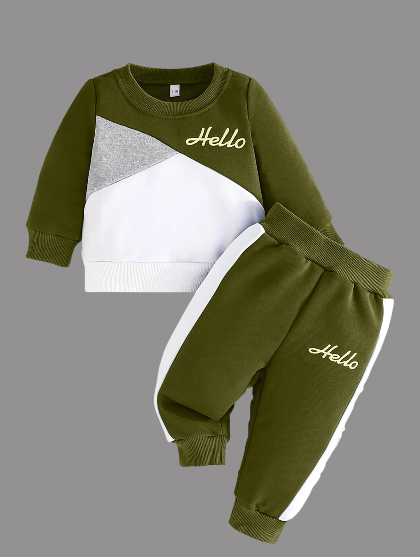 Dreamz Baby Boys & Baby Girls Casual T-shirt Track Pants (Olive)
