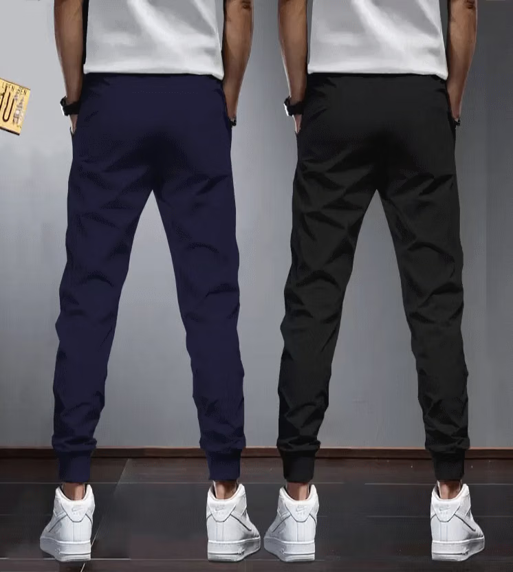 Multicolor Cotton Blend Men's Trackpants