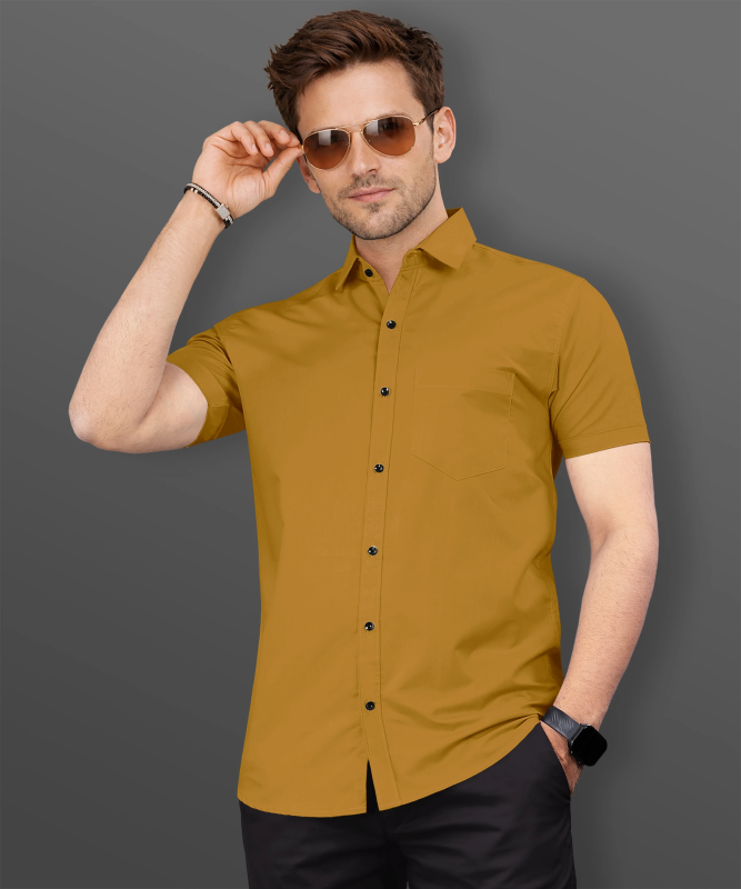VeBNoR Men Regular Fit Solid Casual Shirt