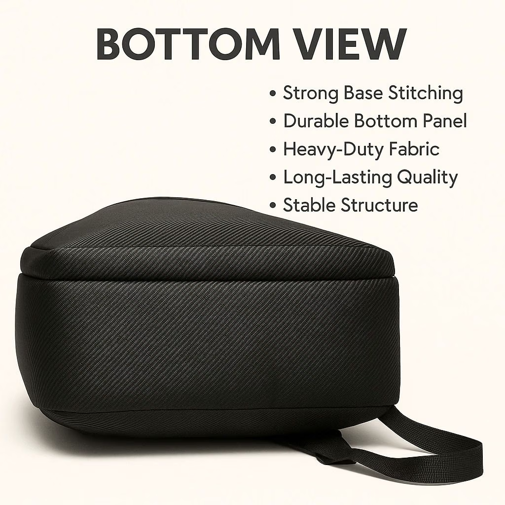 35 Ltrs Polyester Backpack *For Men ( black )