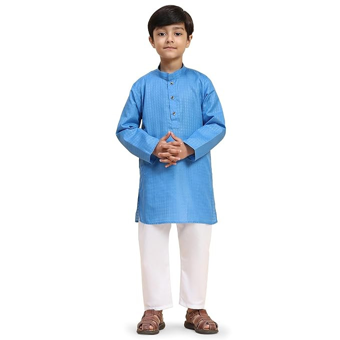 Pro-Ethic Style Developer Boys Cotton Kurta Pajama For Kid's Ethnic Wears | Traditional Wears (S-246)