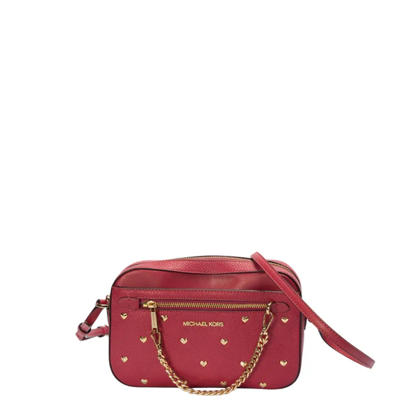 Michael Kors Jet Set Studded Hearts Crossbody Bag