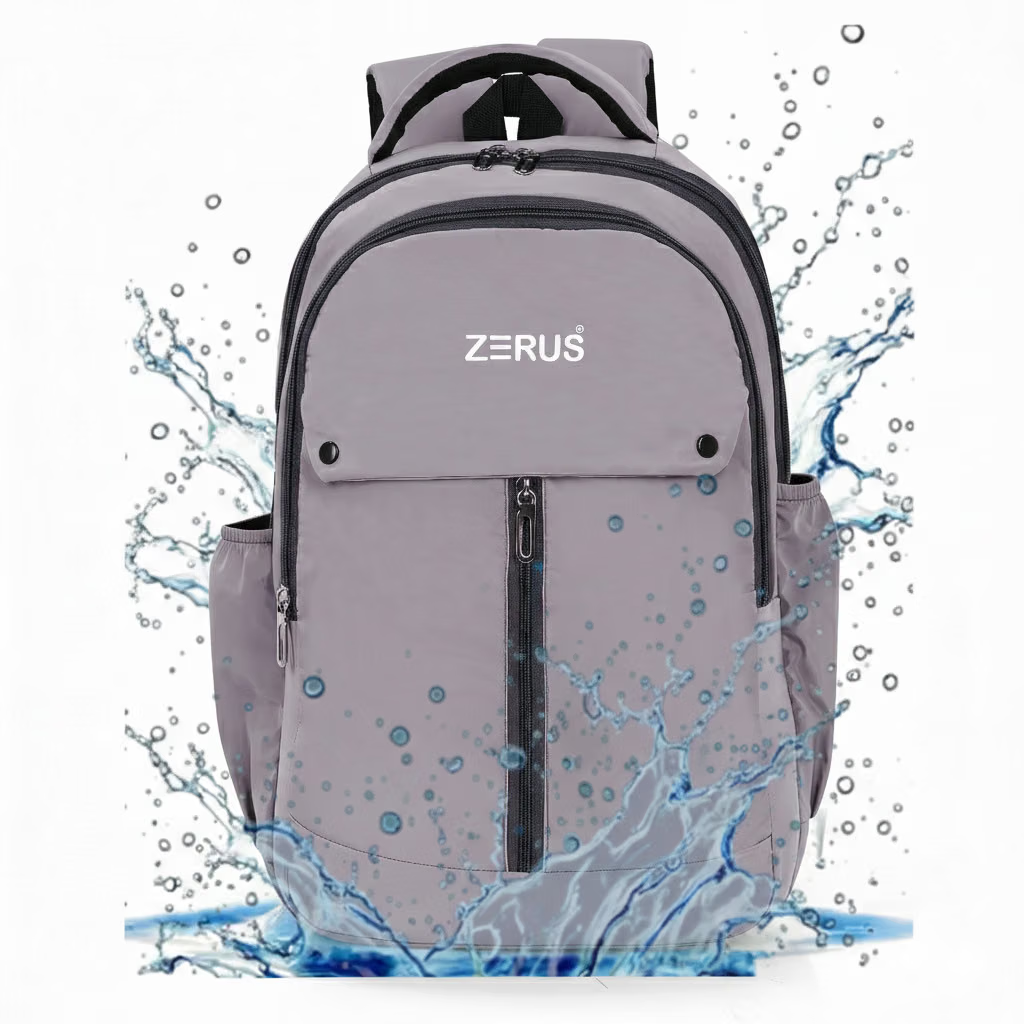 30 Ltrs Polyester Backpack *For Boys & Girls ( Grey )