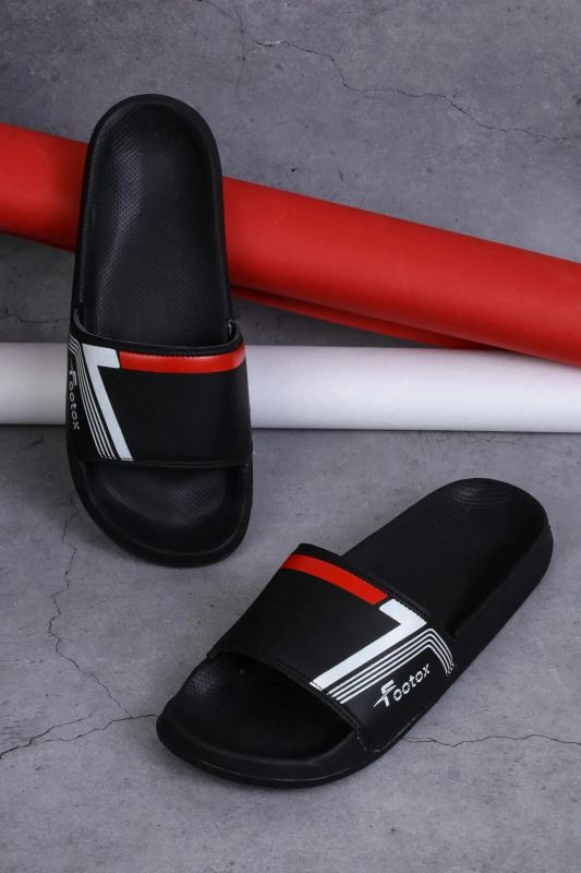 Black Men's Slide Flip Flop