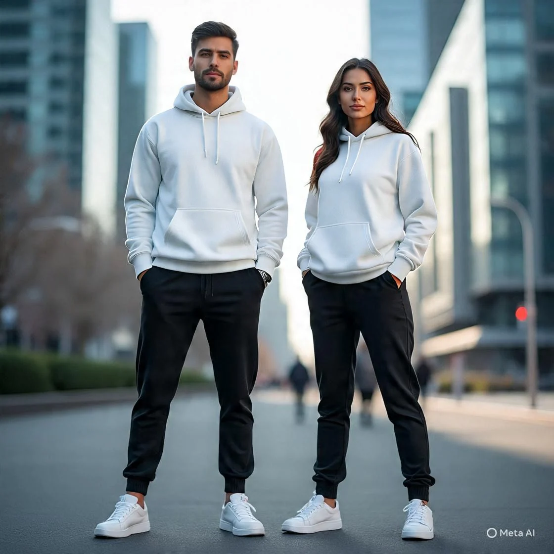 Winter Warm Tracksuits Hoodie-Lower & Pant Set Both Side Zip Pocket in Fleece Cotton.