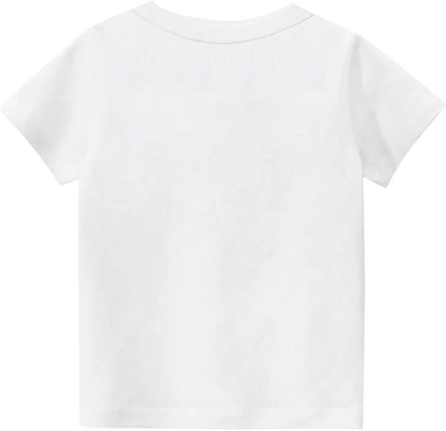 Boys Printed Pure Cotton Regular T Shirt (White, Pack of 1)