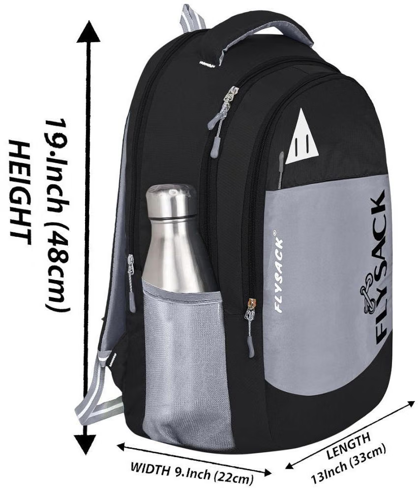 Black PU Backpack ( 30 Ltrs )