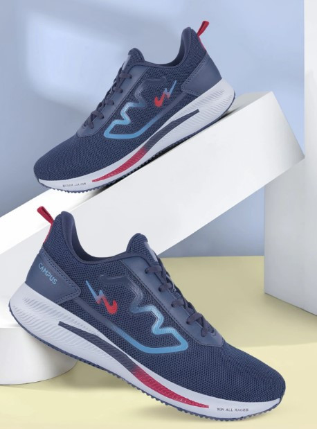 RAKE Running Shoes For Men (Navy , 9)