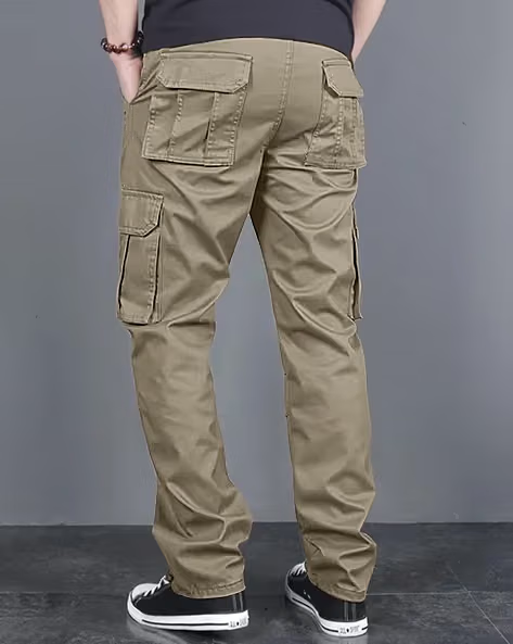 Khaki Cotton Men's Joggers